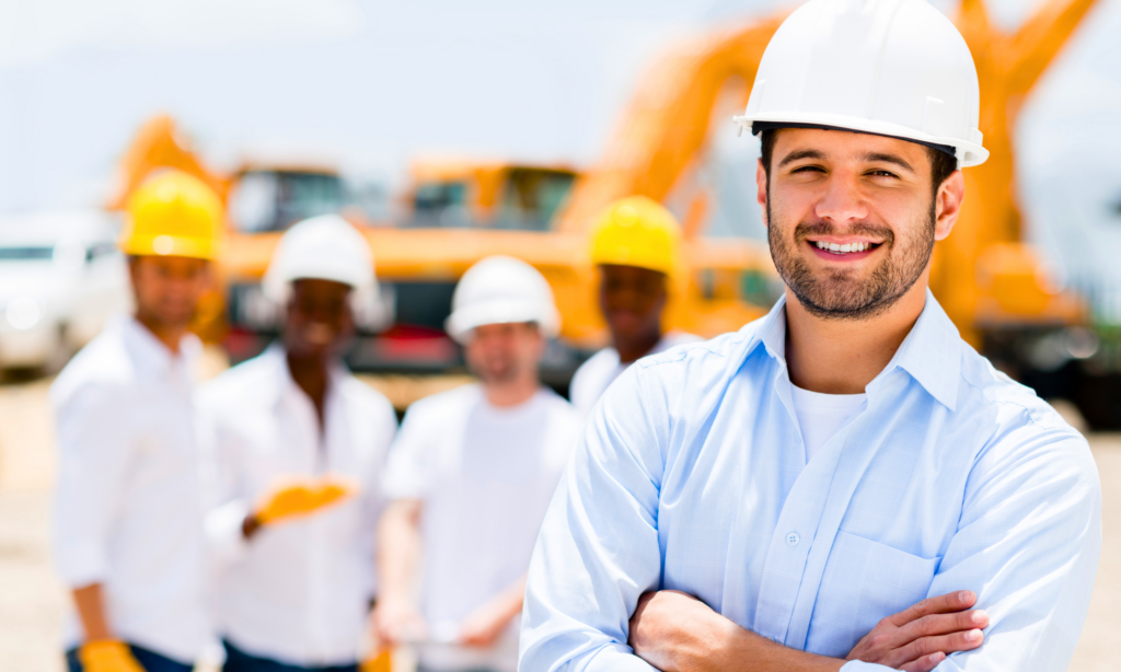 O engenheiro é responsável pela parte técnica da execução da obra.